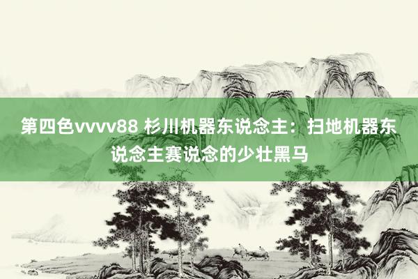 第四色vvvv88 杉川机器东说念主：扫地机器东说念主赛说念的少壮黑马