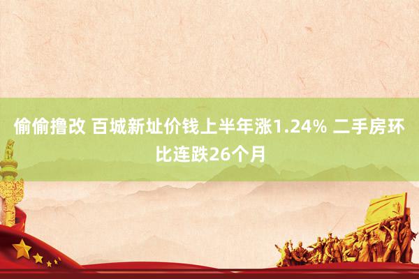 偷偷撸改 百城新址价钱上半年涨1.24% 二手房环比连跌26个月