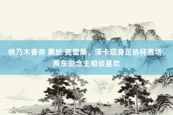 桃乃木香奈 黑丝 克雷桑、泽卡现身足协杯赛场，两东说念主相谈甚欢